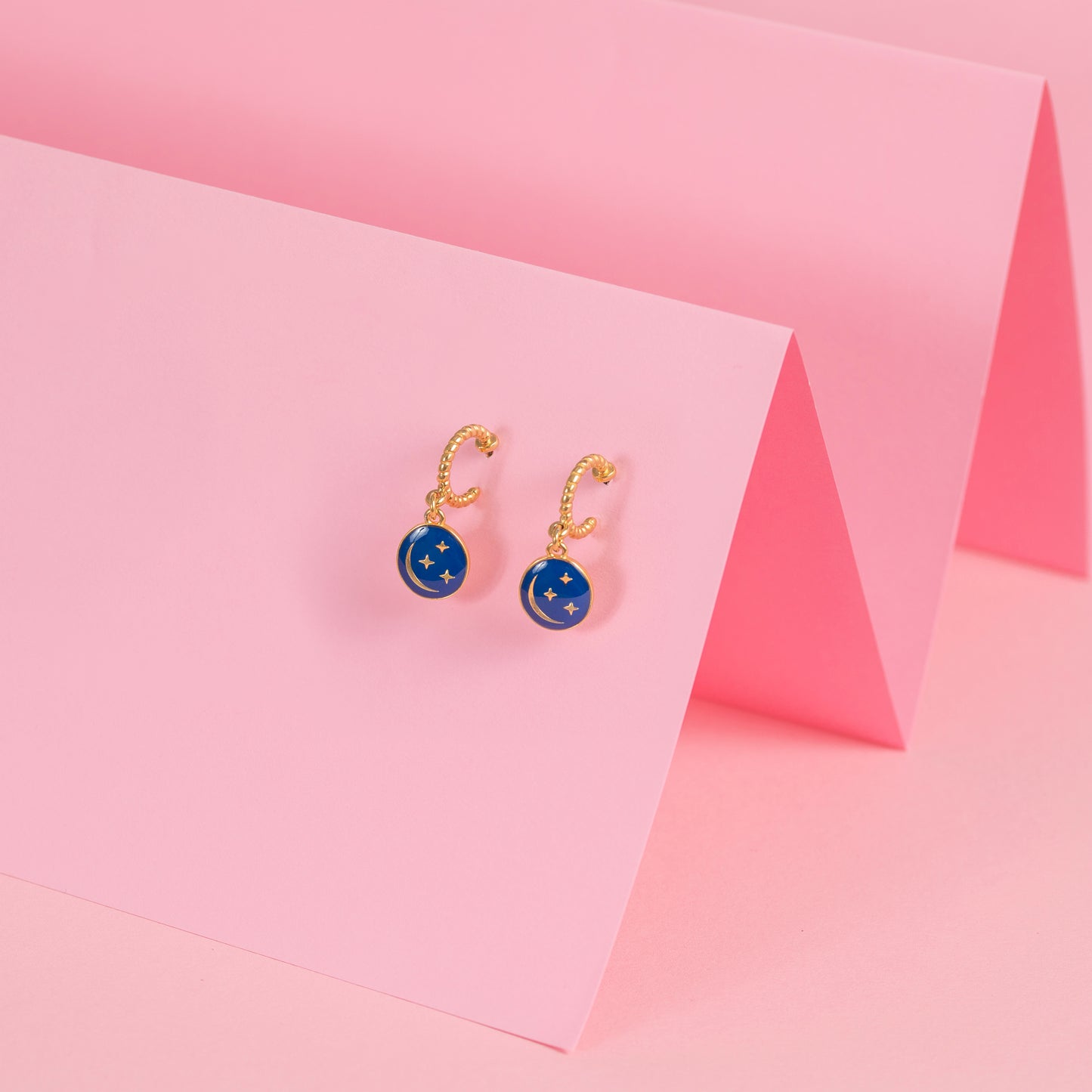 oorbel - blue moon sparkle