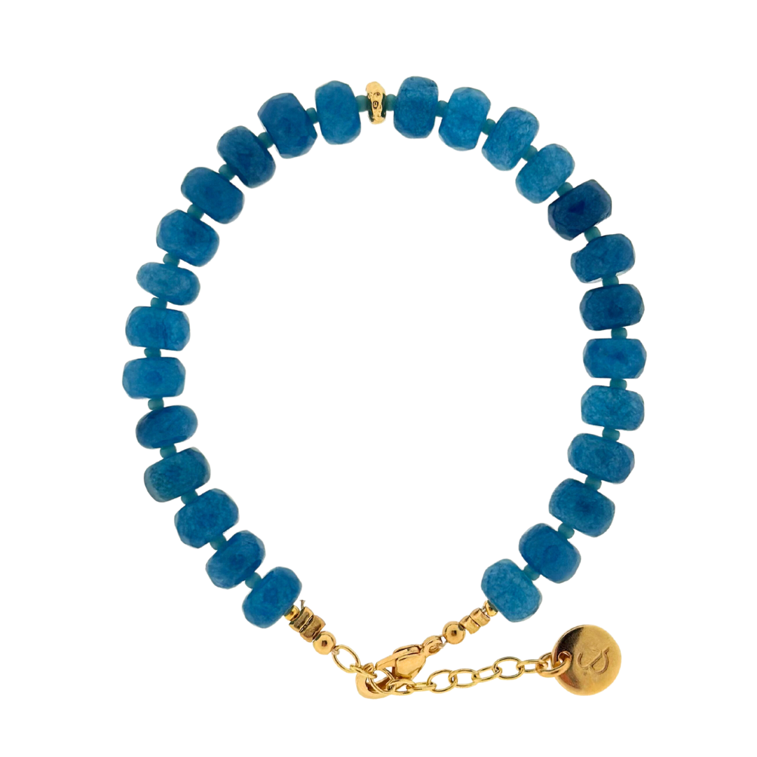 armband - jade blauw