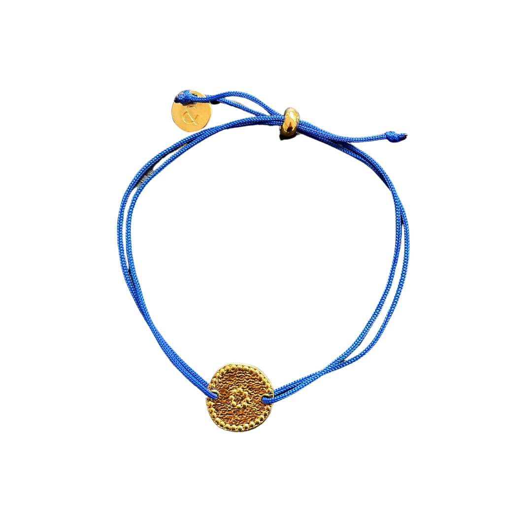 armband - munt en koord