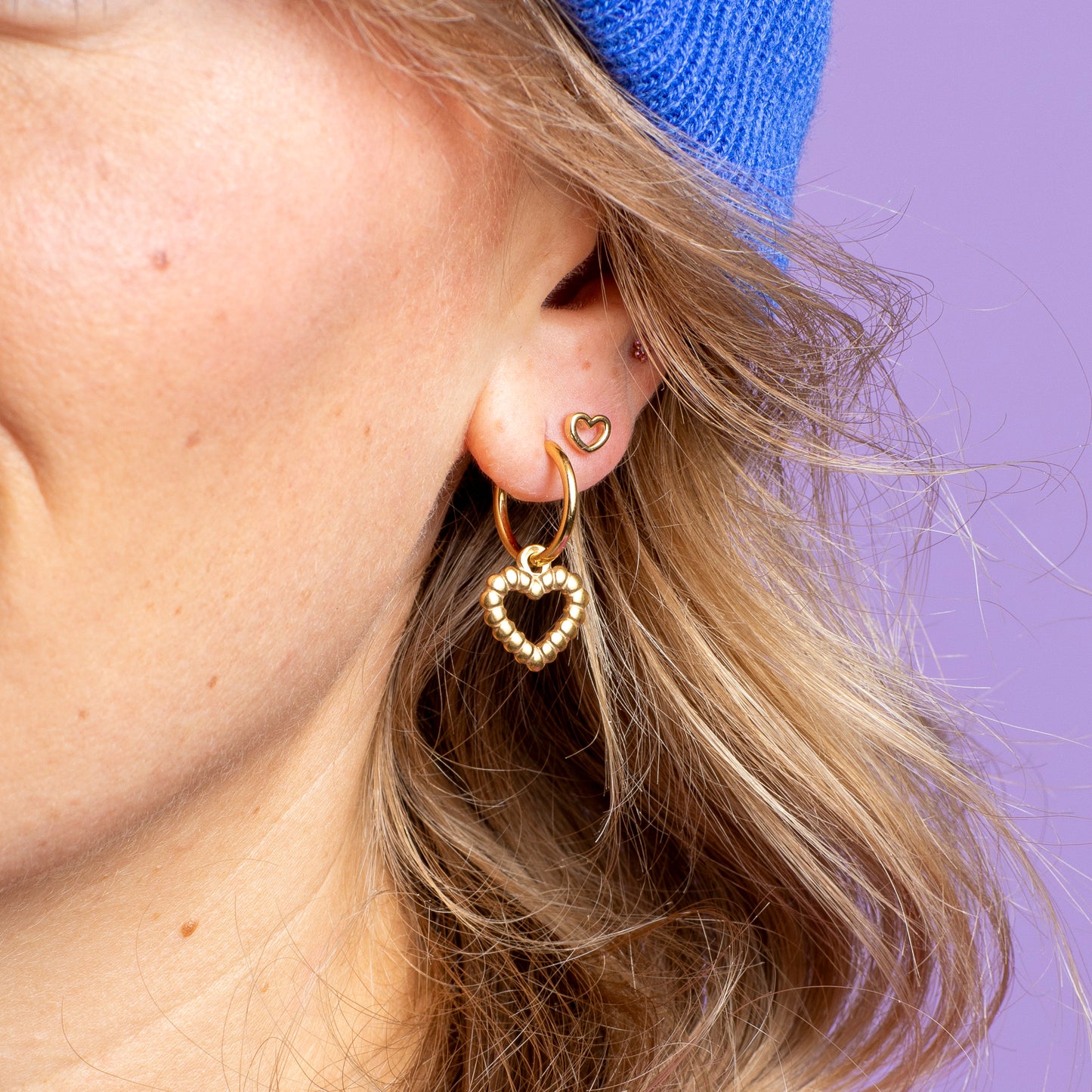 oorbellen - gouden hart