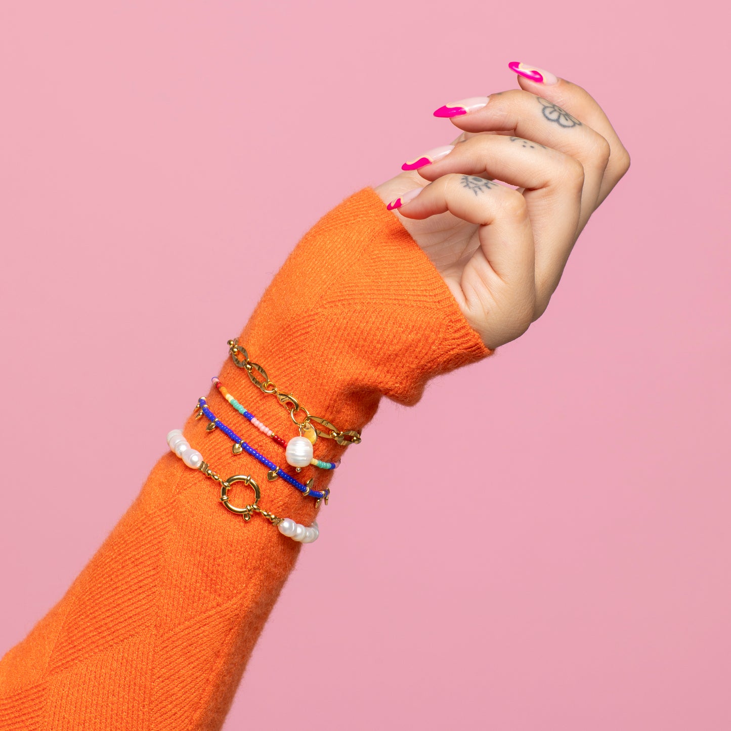 armband - grote parel