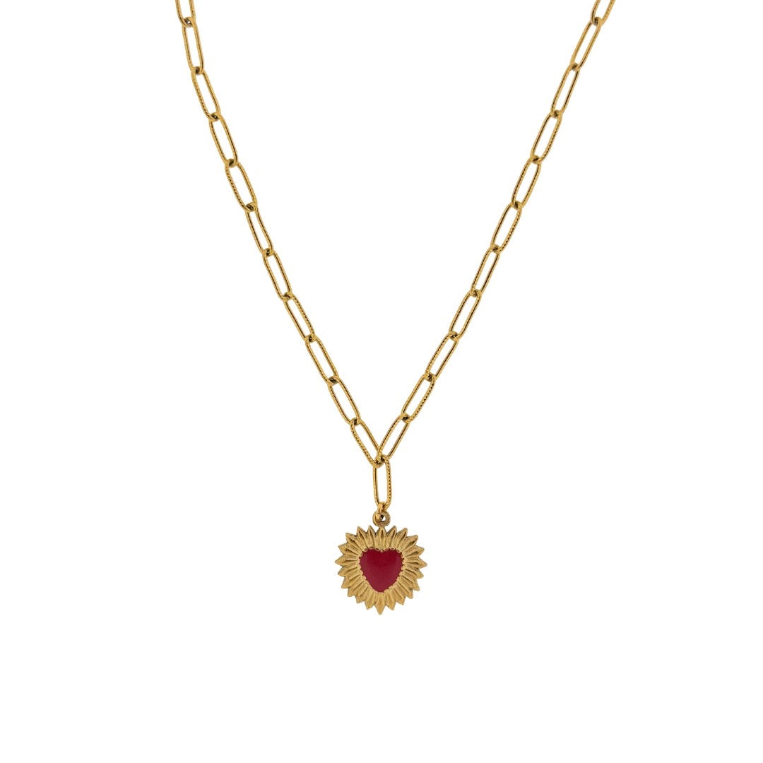 Ketting - rood hart